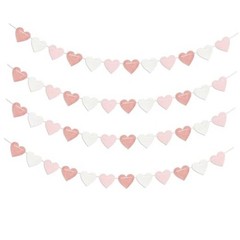 Rose-Gold Light Pink-White Party-Decorations Heart Rose Gold Light Pink White