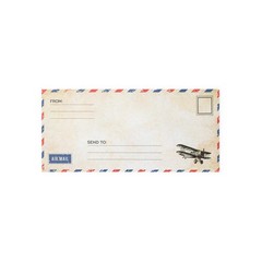 50 Pack Airmail Envelopes -Blue One Size, 50 PACK AIRMAIL ENVELOPES