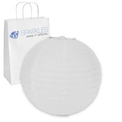 5 pcs 8″ inch Chinese Paper Lantern – White – Wedding Party Event Decoration lu