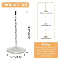 Receipt Spike Holder, Desk Holder Bill Fork Restaurant Ticket Silver