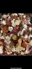 Sola Wood Wedding Flowers on stems with greenery