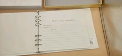 Vintage Hallmark Stories Ivory Wedding Album Embossed AND Guestbook Keepsake