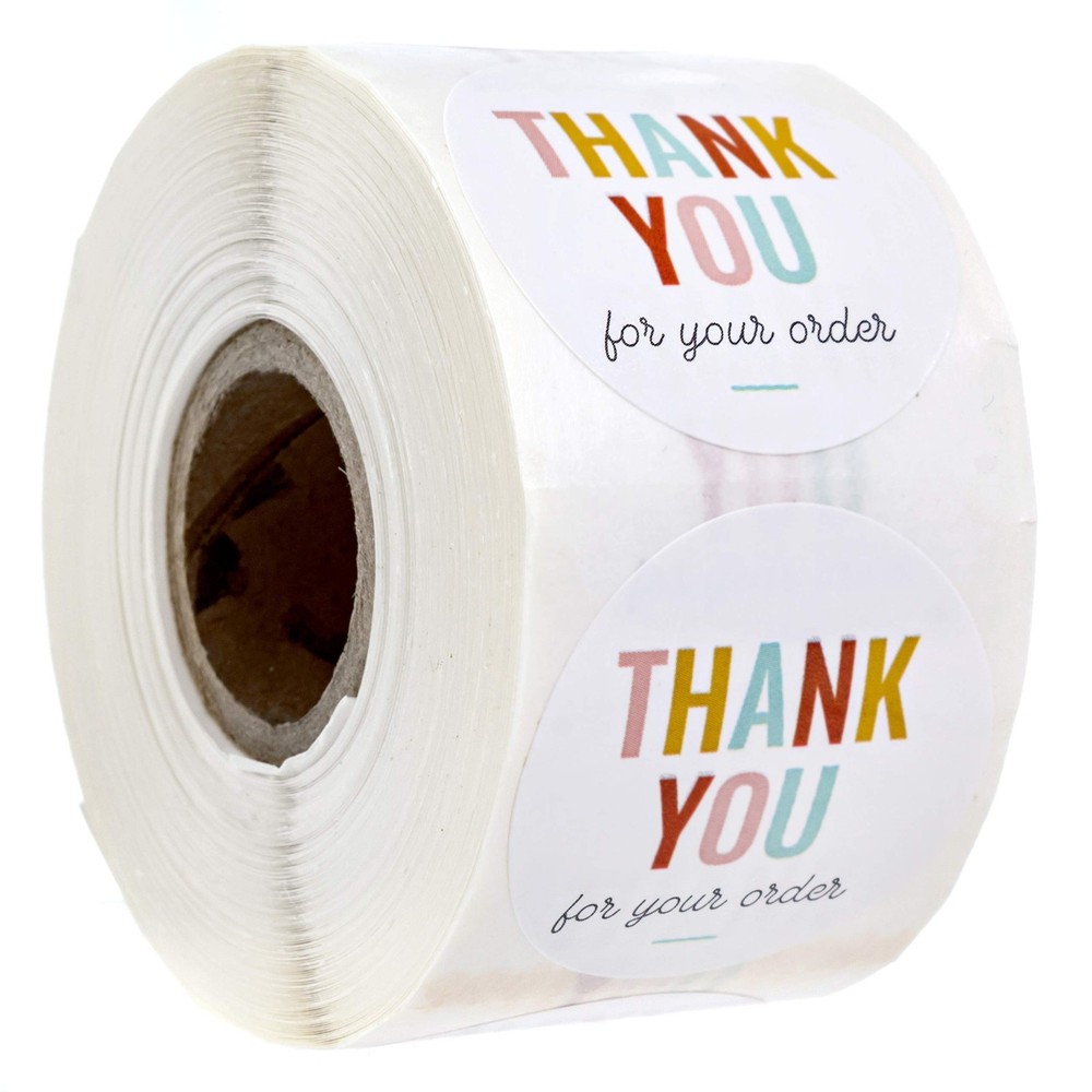 Thank You for Your Order Stickers / 500 Business Appreciation Labels / 1.5″ M…
