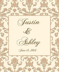 12 Baroque Wine Wedding Wine Beer Bottle Labels Great for Engagement Bridal