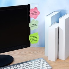 Zonon 6 Pieces Monitor Memo Board, Boards for Computers 11.3 X 3 Inches