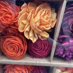 Sola Wood Flowers Boxed Orange Yellow Red Wedding Fall Décor Arrangements Fall
