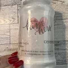his and hers wedding white ceremony sand