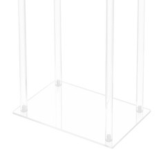 30.7inch Clear Acrylic Flower Stand for Wedding Centerpieces Table decor