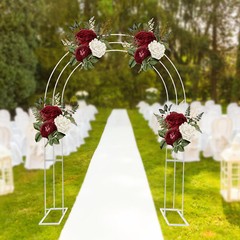 Wedding Garden Arch Trellis, 8.53Ft Backdrop Balloon Archway Decoration Stand