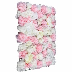 6X Artificial Flower Wall Panel Rose Hydrangea Wedding Party Venue Decor