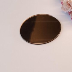 SET OF 10 LUXURY NAME PLACE WEDDING TABLE PLACEMENTSROUND ACRYLIC MIRROR BLANKSW