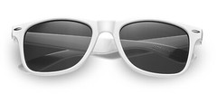 Black and White Sunglasses Bulk-6 Black 6 White Sunglasses-Wholesale Party Favor