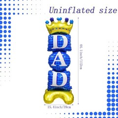 Happy Fathers Day Standing Balloons for Party Decorations, 1Pcs Large Dad
