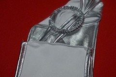 10 Metallic Spandex Chair Band for Folding Banquet Universal Chair Covers
