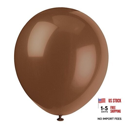 Latex Balloons, 12″ – Premium-Quality & Vibrant Party 12 Inch Brown