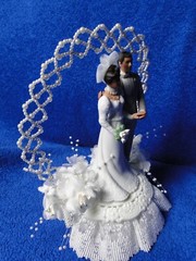 New Wilton «Heavenly» Designer Series Wedding Cake Top, grey Tux # 118-603