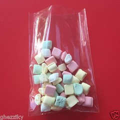 100 – Clear Cellophane Cello Small Treat Candy bags Wedding Candy buffet table