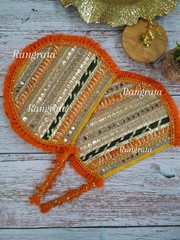 Colorful handfans set of 20 wedding favors Sangeet Mehndi Haldi Dholki ceremony