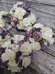 5 Wedding Table Centerpieces, Floral Reception Centerpiece,Vintage Style, Purple