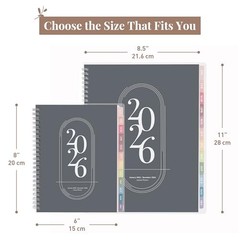 Rileys 2026 Planner, Agenda Planner With Weekly And 2026 (6 x 8-Inches) Black