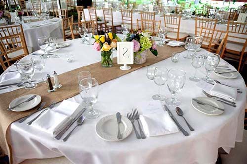 108″ x14″ Inch Burlap Table Runner Natural Jute High Quality Wedding Event Party