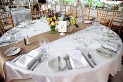 108″ x14″ Inch Burlap Table Runner Natural Jute High Quality Wedding Event Party