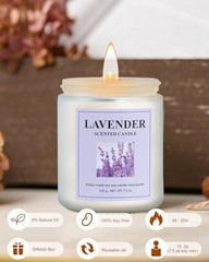 4 Pack Candle Set, 30 oz 200 Hour Home Aromatherapy Jar Candles, Long Lavender