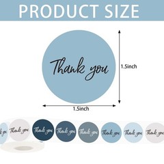 500 Pcs Thank You Stickers,1.5 Inch Thank You for Supporting My Small Busines…