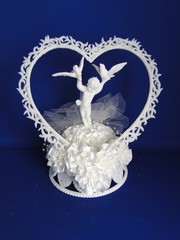 New Vintage RARE «Flight of Fantasy» wedding Cake Top, #1A