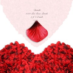1000 Artificial Silk Rose Petals for Romantic Weddings & Special Occasions