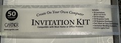 NWT In Box 50 Count Gartner Pearl Swirl Invitation Kit Ivory W/ Embossed Swirl