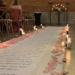Custom Wedding Aisle Runner, Your Wedding Vows, 20-100 Feet