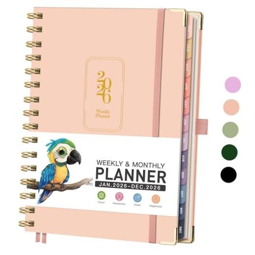 2026 Planner, Weekly and Monthly, Medium Size (5.7″ x 8.3″), Jan – Dec 2026,