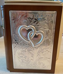 Lenox Wedding Promises Book Shelf Album Wood & Silver Tone for 160 Photos