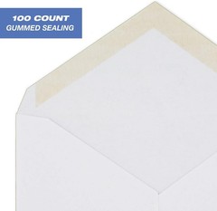 Mead Standard A2 Invitation Envelopes, Gummed 1 Count (Pack of 100), White