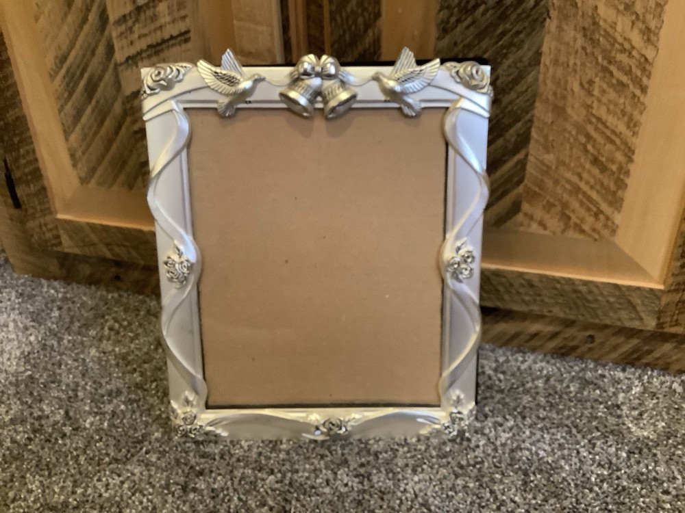 Vintage Pewter Wedding Photo Album. 18 Pages