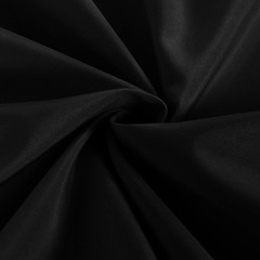 Obstal Black Tablecloth Fitted for 6ft Rectangle Table – Water Resistant Poly…