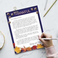 Great Papers! Thankful Holiday Stationery Letterhead, 8.5″ x 11″, 50 count (2…