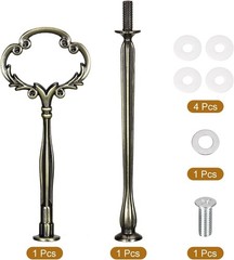 Durable Zinc Alloy Cake Tray Stand with Elegant Bronze Finish for Parties