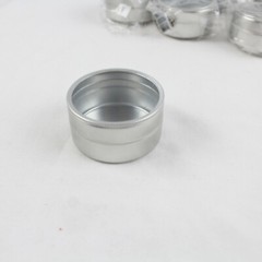 10 Round Matte Silver Metal Mint Tins Wedding Bridal Shower Favors W/Lid