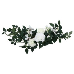 Wedding Chair Back Flowers Artificial Prevent Fading Wedding Chair Decorations.