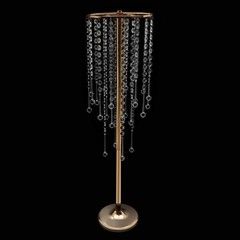 10pcs Crystal Table Centerpieces Gold Flower Stand Wedding Party Rack Decor