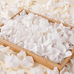 1000+Pcs Dried Real White Rose Petals, Freeze Preserved Flower Petals – 240g