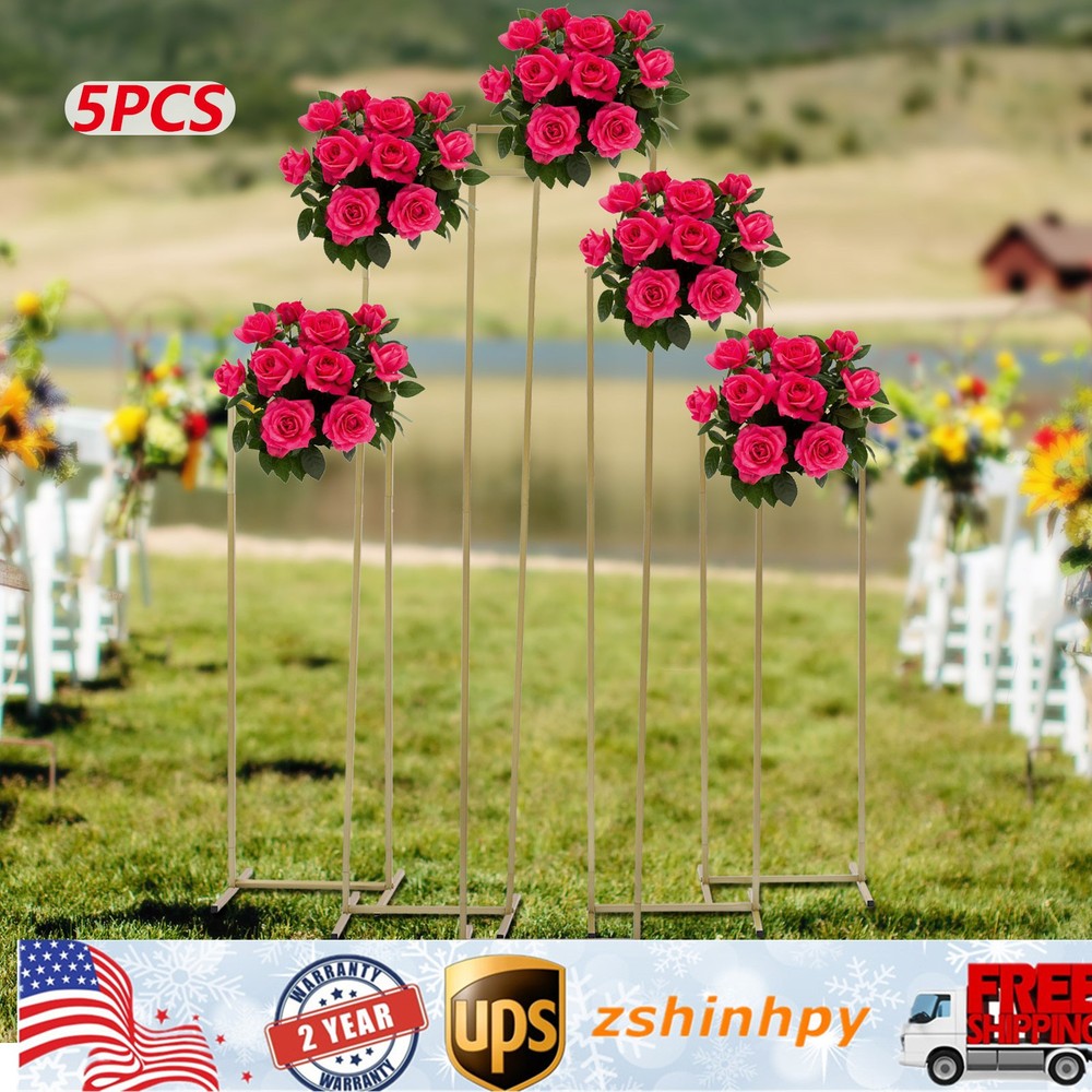 5 PCS Floral Stands, 125/125/155/185/205cm Plants Stands, Wedding Flower Stands