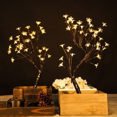 2 pcs 18″ LED Lights WARM WHITE Cherry Blossom TREES Wedding Party Decorations