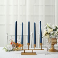 24 Navy Blue Premium 10″ Taper Candles Unscented Dinner Party Wedding
