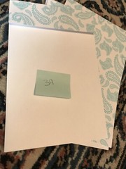Wedding Invitation Kit Blue Paisley Printable Bridal Brides Magazine – Open Box