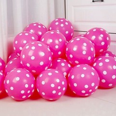 20 X Polka Dot Spotty Balloons 12″ LATEX BIRTHDAY PARTY DECORATION BALLOONS
