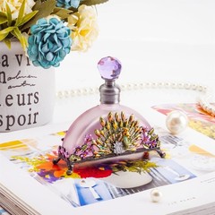 YU FENG Antique Peacock Perfume Bottles Vintage 0.7 Ounces, Purple-2