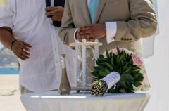 The Paradise Wedding Unity Sand Ceremony Hourglass by Heirloom Hourglass
